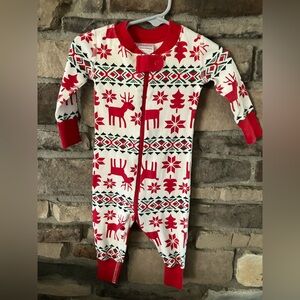 Hanna Andersson Organic Red Baby holiday Bodysuit